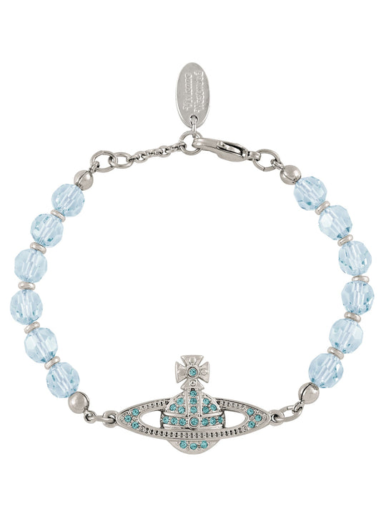 Vivienne Westwood Messaline Aqua Bohemica Crystal Bracelet