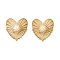 ChloBo Glowing Beauty Stud Silver Gold Plated Earrings GEST3217