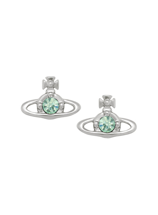 Vivienne Westwood Nano Green Chrysolite Crystal Earrings