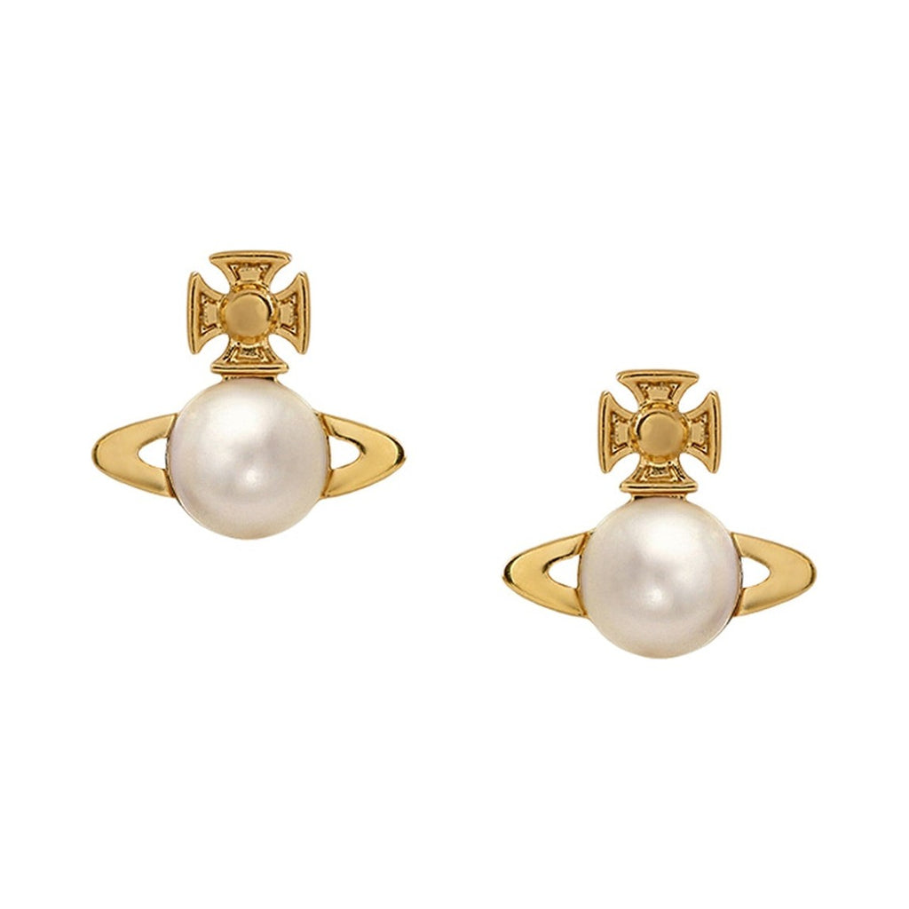 Vivienne Westwood Balbina Cream Pearl Earrings 62010268-02R313-CN