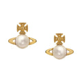 Vivienne Westwood Balbina Cream Pearl Earrings 62010268-02R313-CN