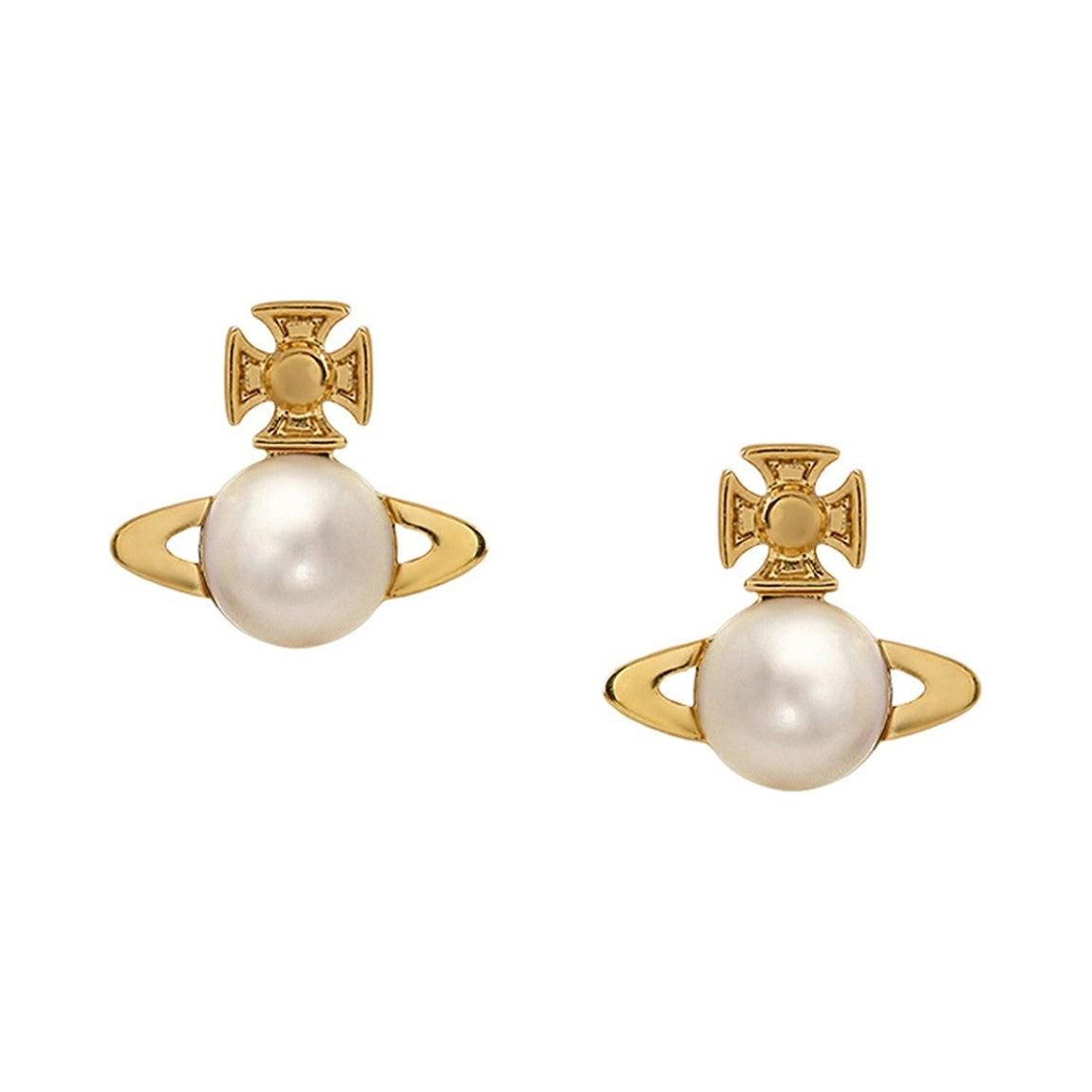Vivienne Westwood Balbina Cream Pearl Earrings 62010268-02R313-CN