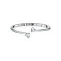 The Swarovski Attract Soul Heart Bangle, a silver metal bracelet from Swarovski, available at OD’s Jewellers in St Helens.