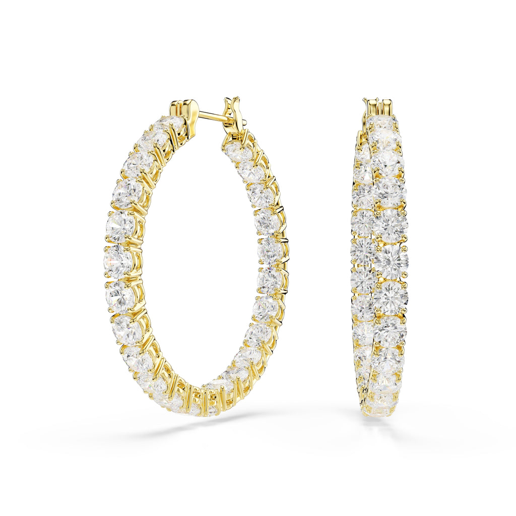 Swarovski Matrix Hoop Earrings — view 4
