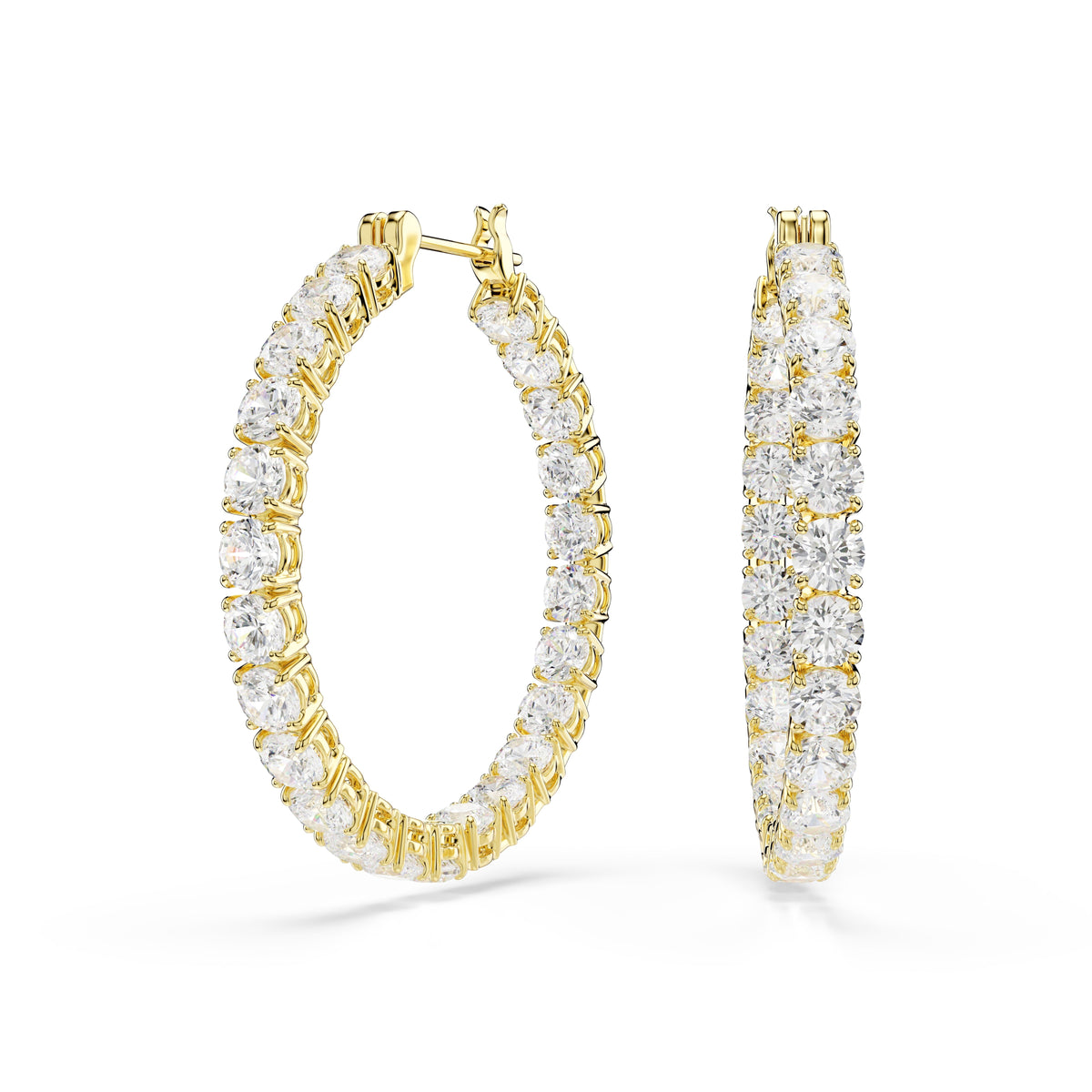 Swarovski Matrix Hoop Earrings — view 4