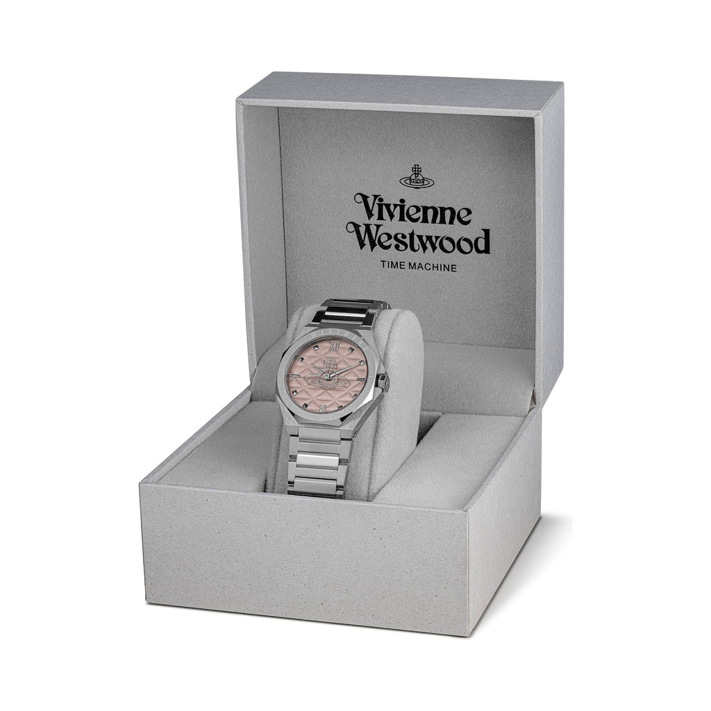 Vivienne Westwood Ladies Aldgate Pink Dial Bracelet Watch VV344PPKSL — view 7