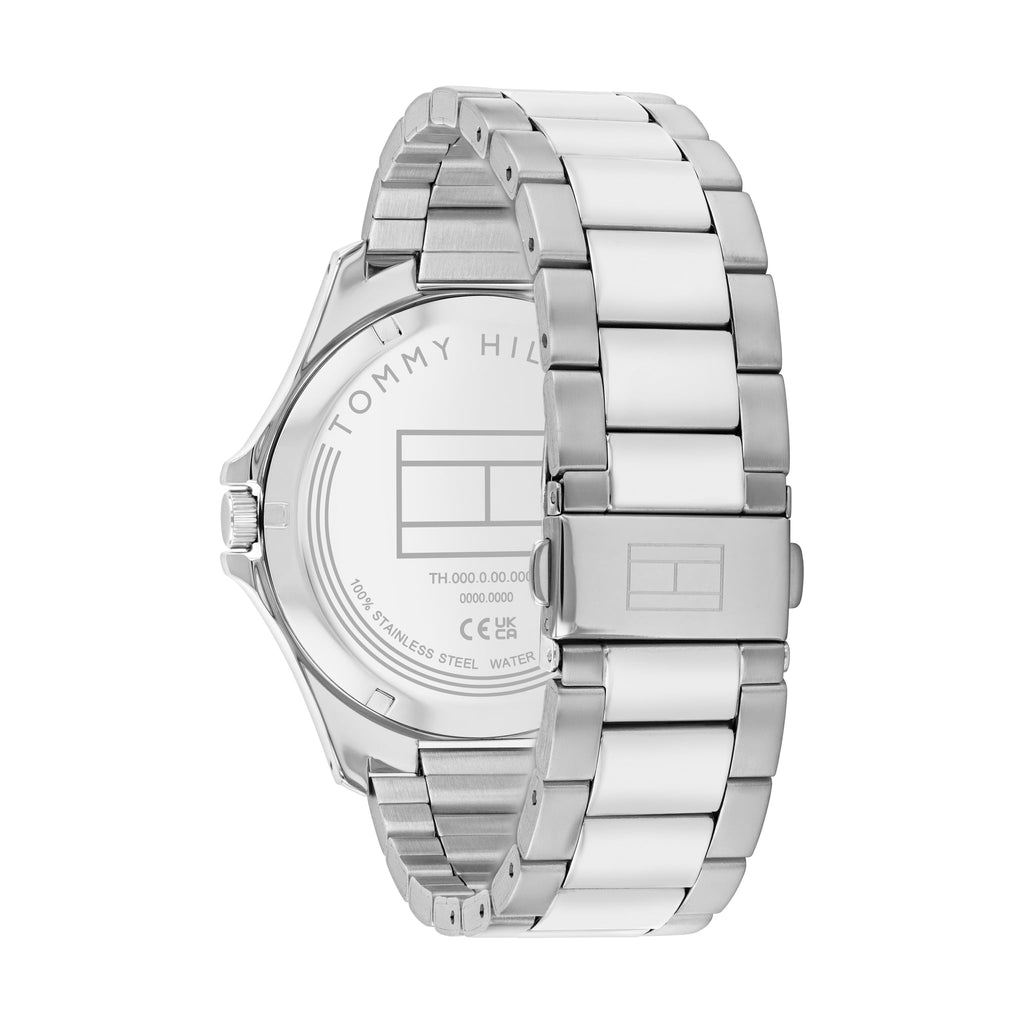Tommy Hilfiger Mens Bruce Green Dial Bracelet Watch Stainless Steel — view 4