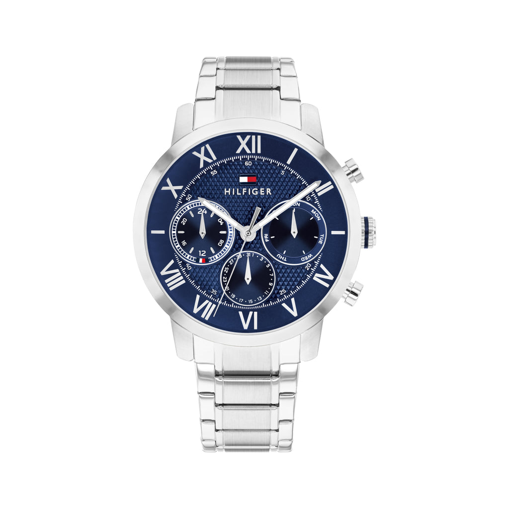 Tommy Hilfiger Mens Oxford Blue Dial Bracelet Watch 1710728 *