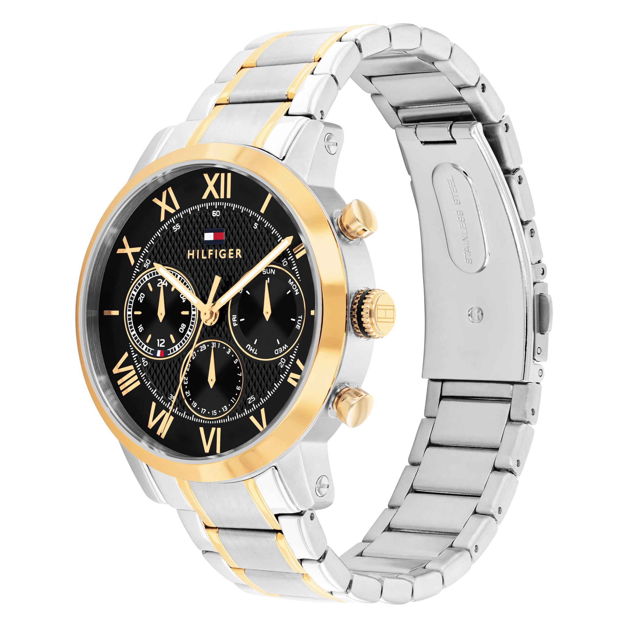 Tommy Hilfiger Mens Oxford Black Dial Bracelet Watch 1710729 * — view 2