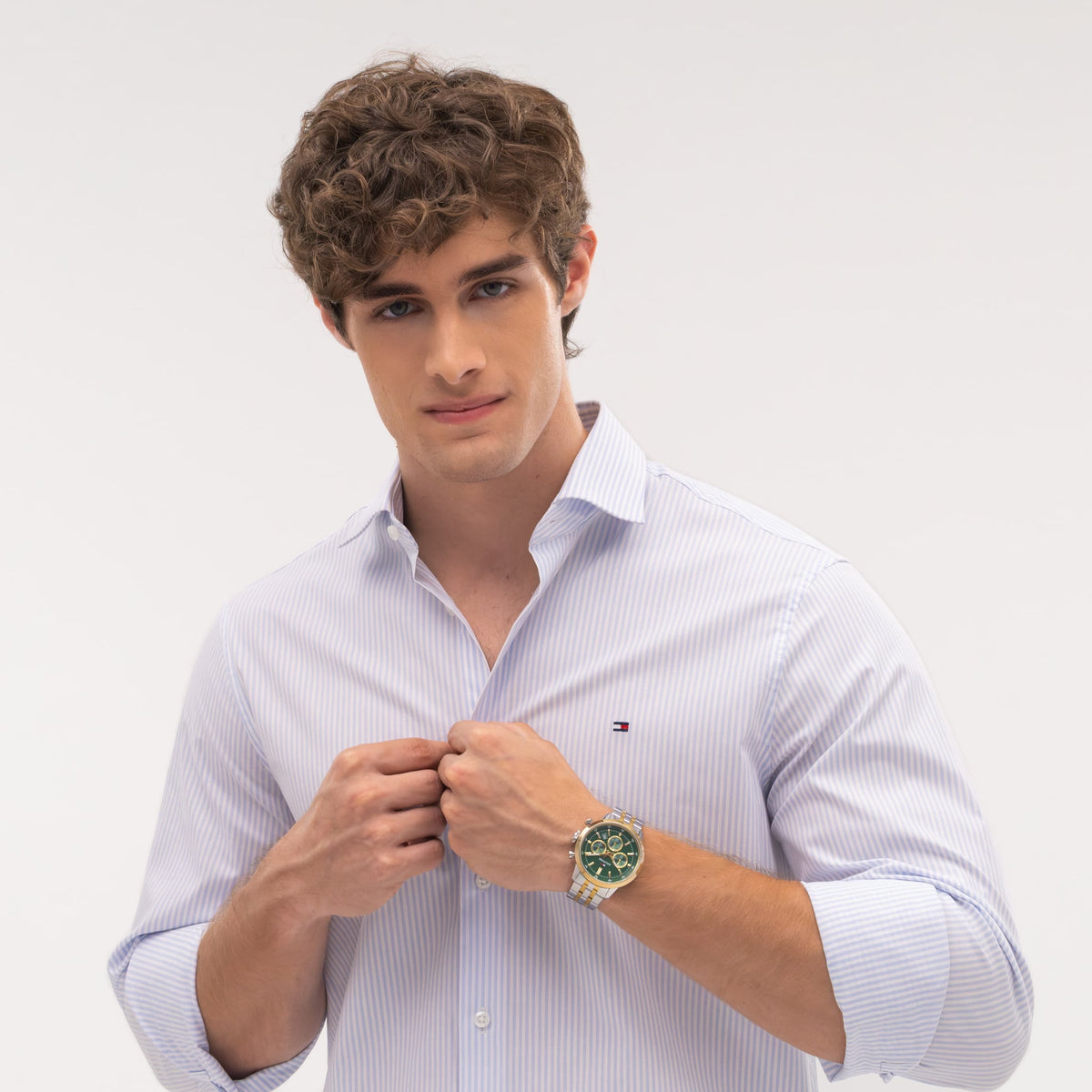 Tommy Hilfiger Men's Kent Green Dial Bracelet Watch 1710754 — view 5