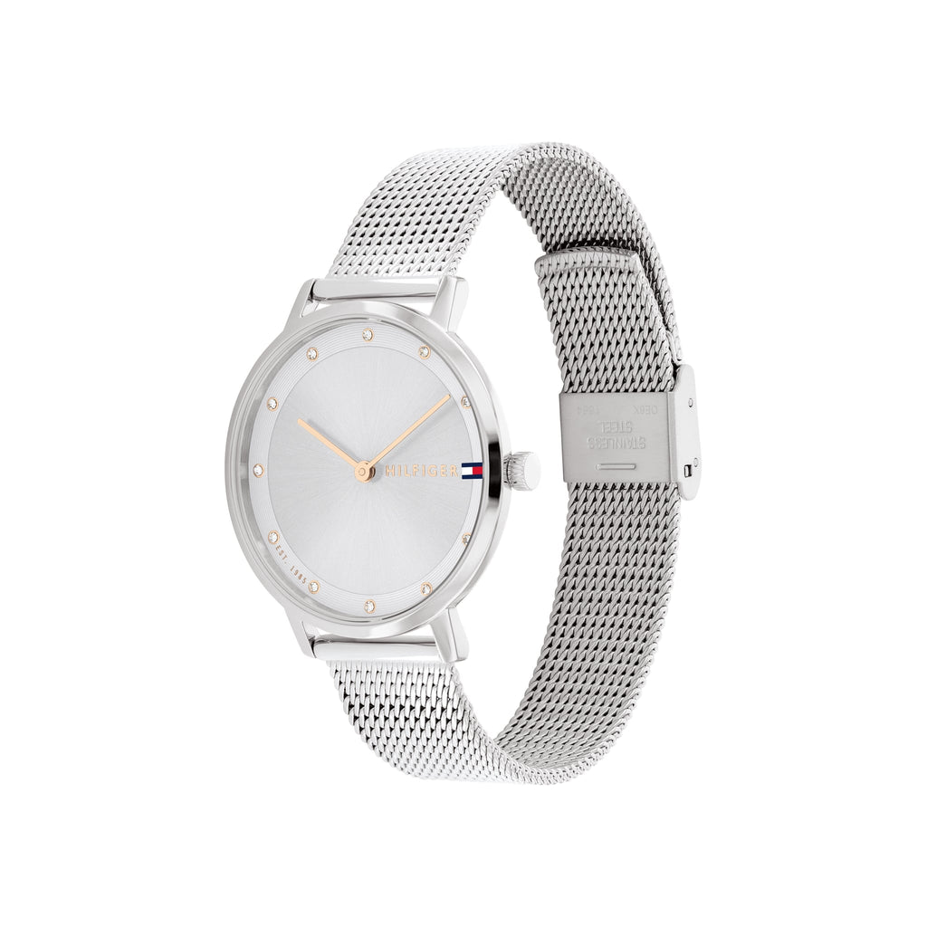 Tommy Hilfiger Ladies Pippa Silver Dial Mesh Bracelet Watch 1782665 * — view 3