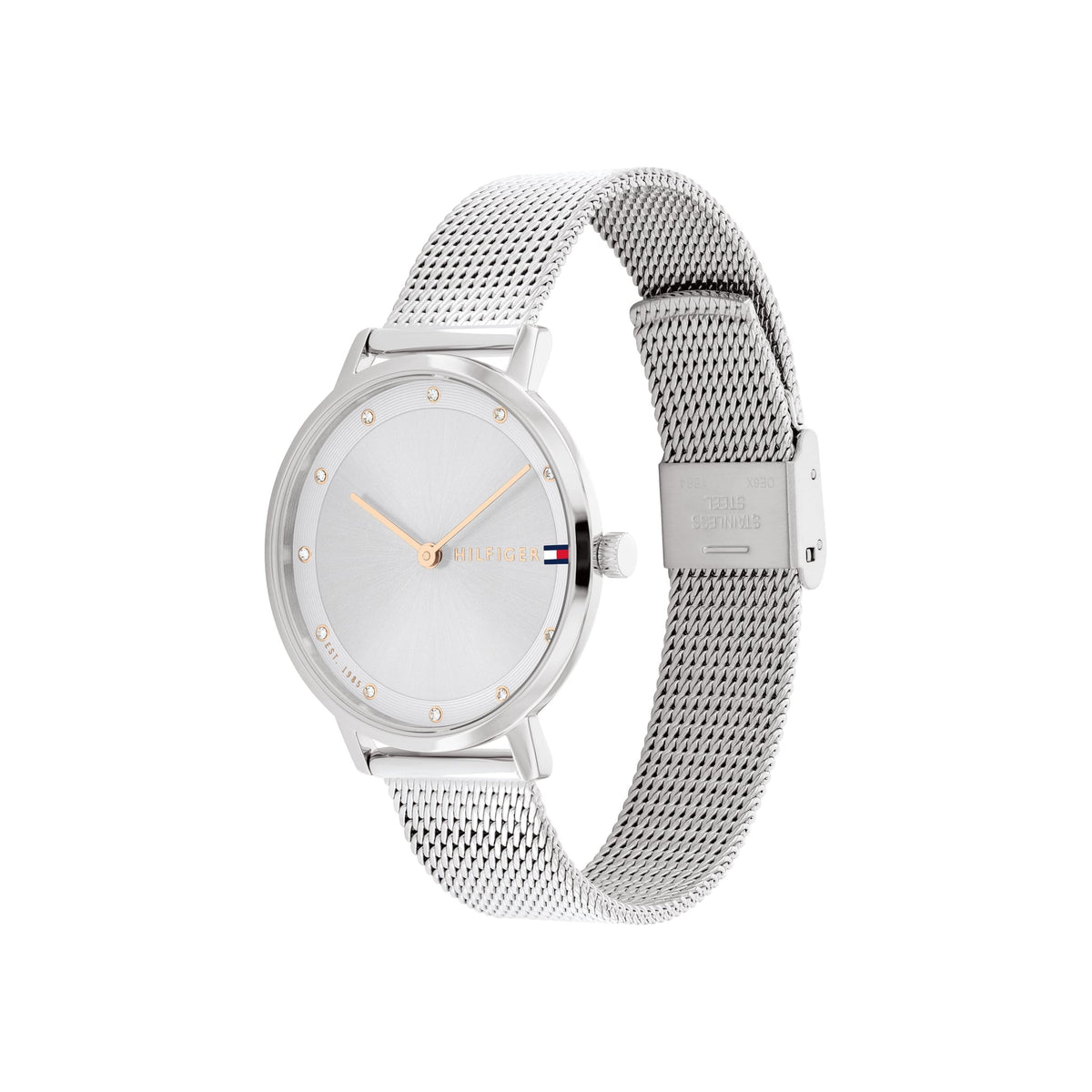 Tommy Hilfiger Ladies Pippa Silver Dial Mesh Bracelet Watch 1782665 * — view 3