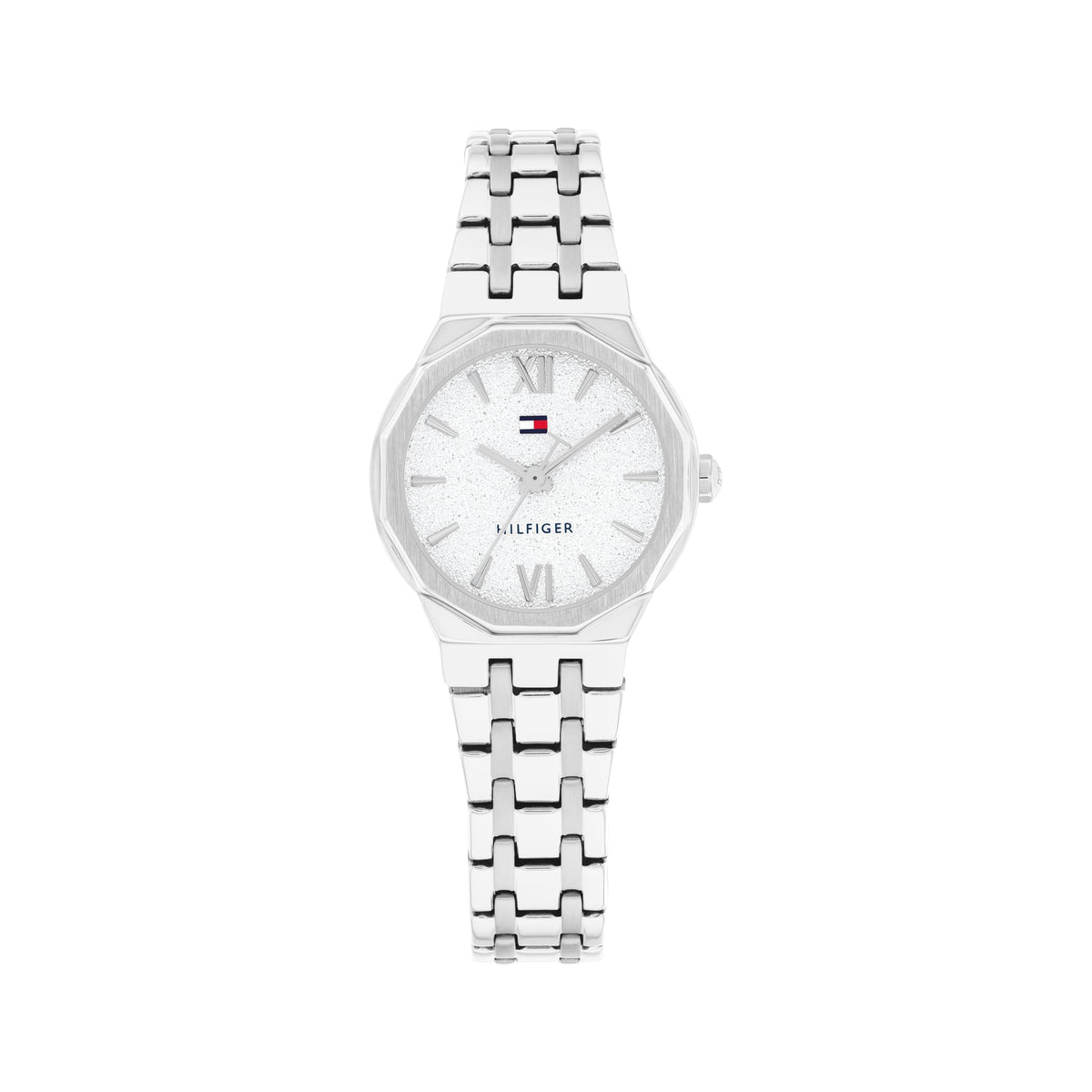 Tommy Hilfiger Ladies Mackenzie Silver Dial Bracelet Watch 1782889