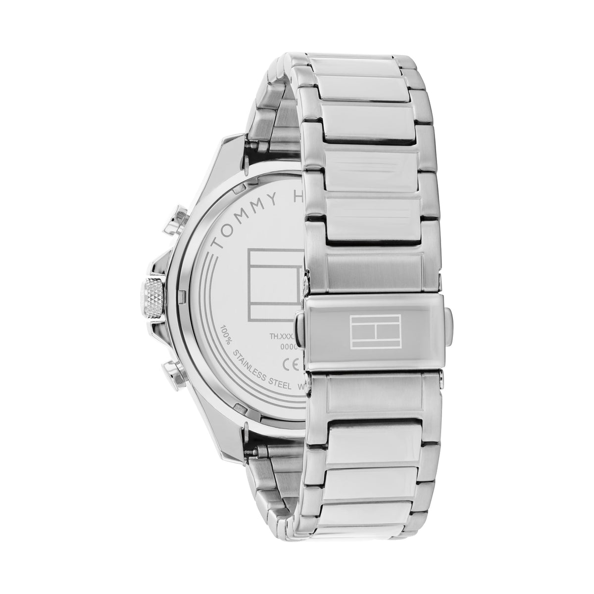 Tommy Hilfiger Mens Clark Blue Dial Bracelet Watch Stainless Steel — view 4