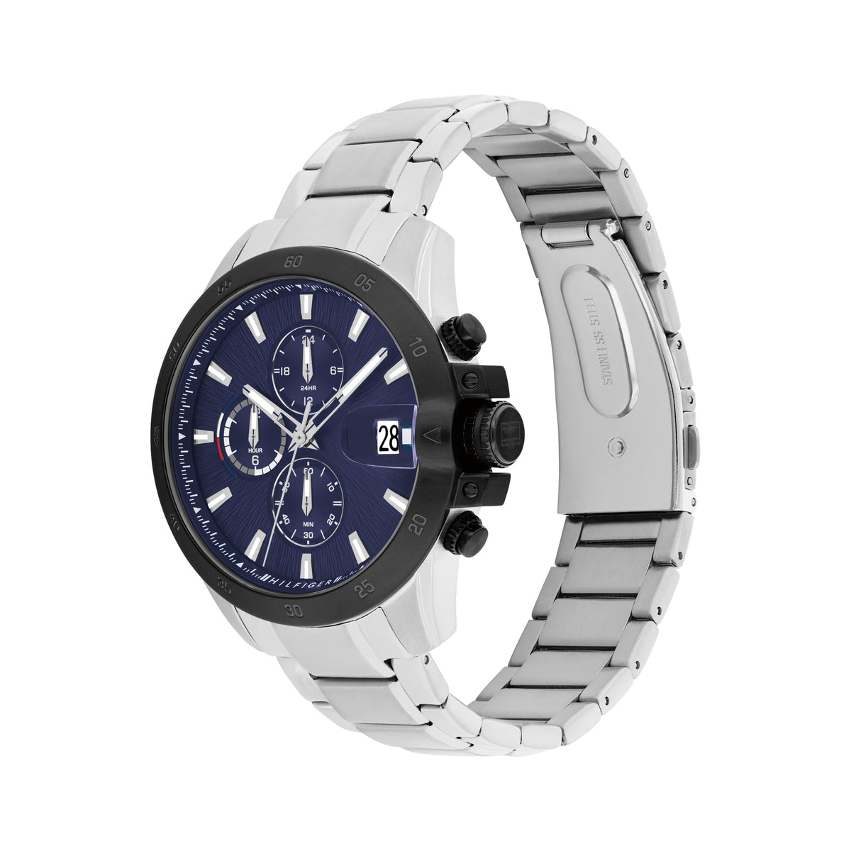 Tommy Hilfiger Mens Jason Blue Chronograph Dial Bracelet Watch 1792198 * — view 3