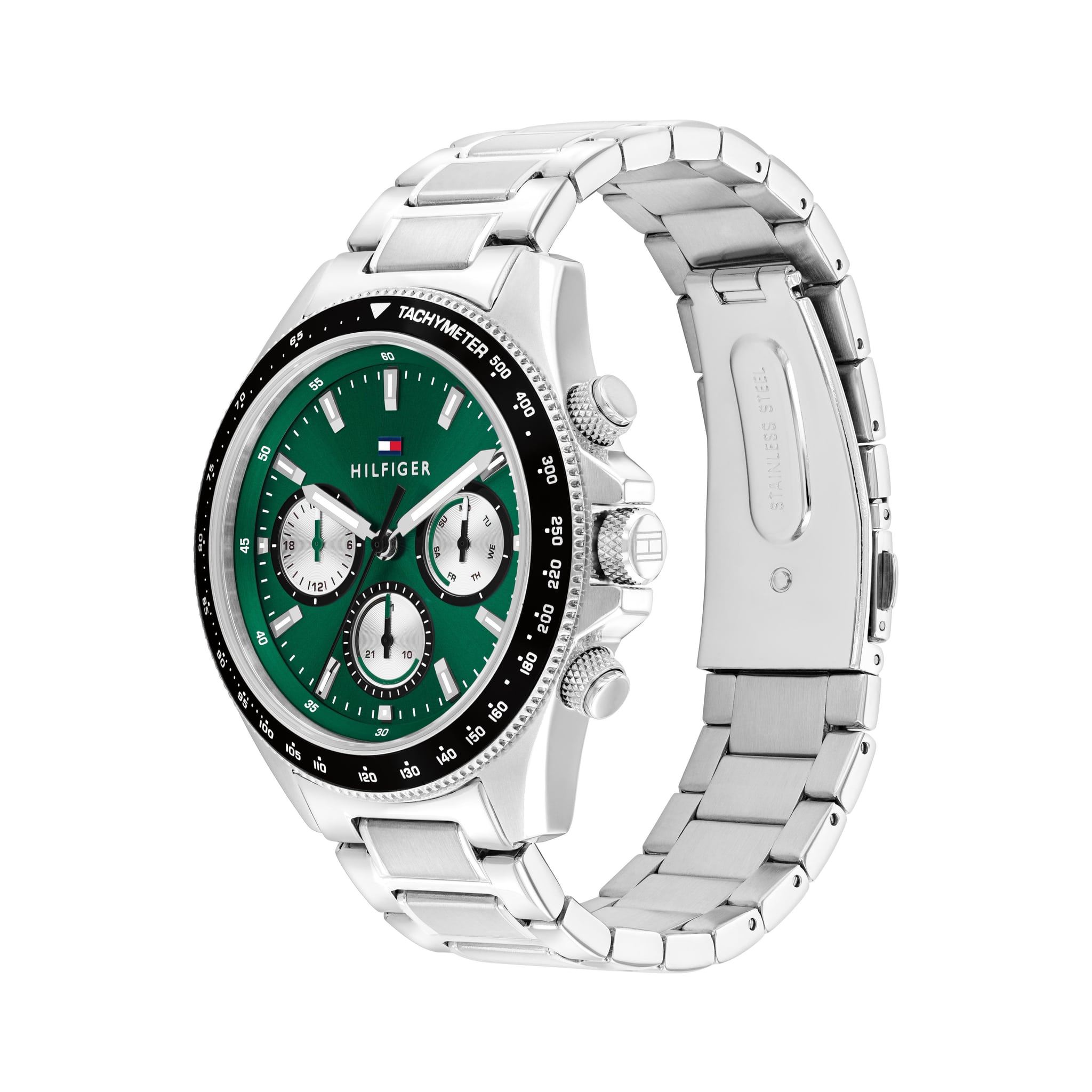 Tommy Hilfiger Men's Clark, Green Dial, Bracelet Watch 1792211 — view 2