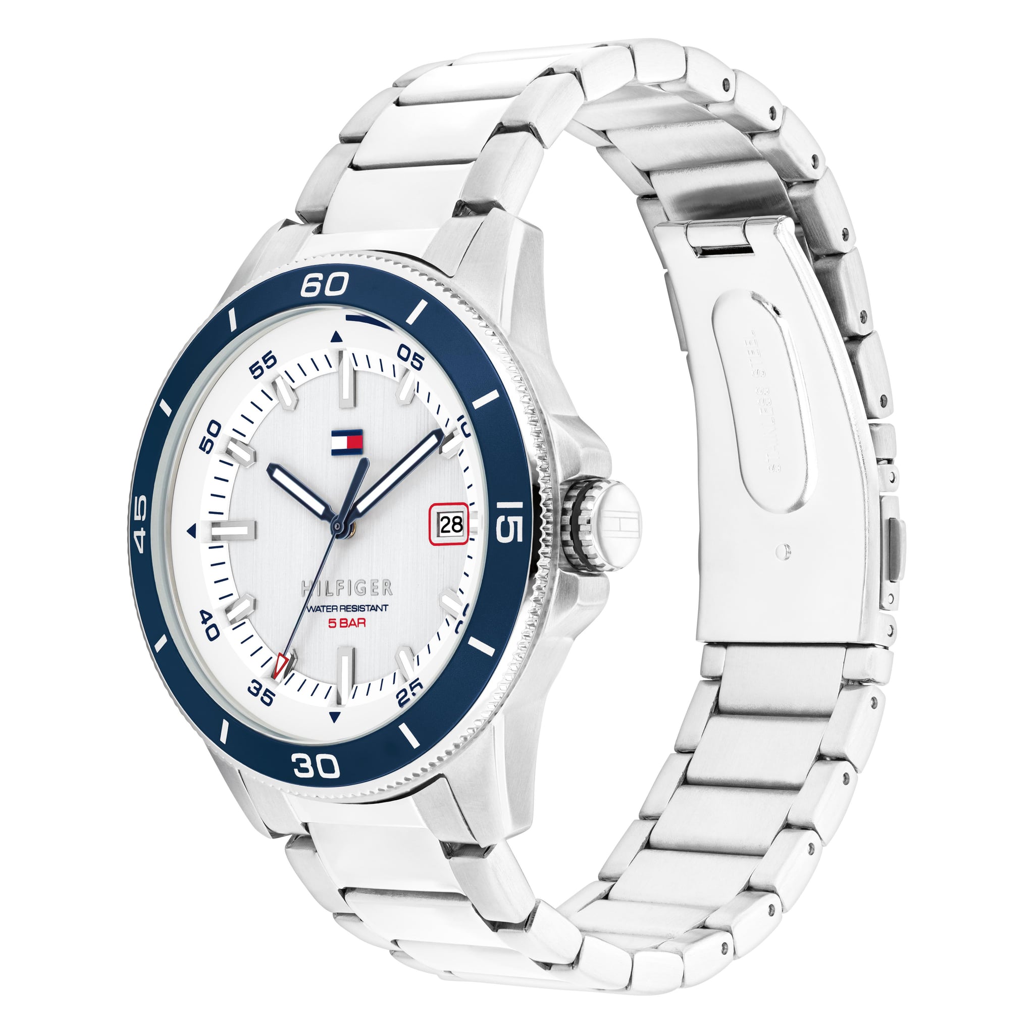 Tommy Hilfiger Mens Remy White Dial Bracelet Watch 1792227 * — view 2