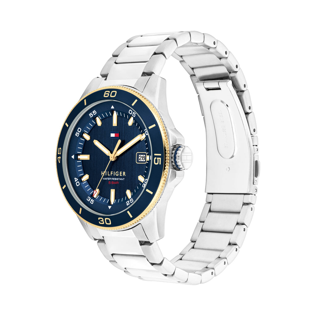Tommy Hilfiger Mens Remy Blue Dial Bracelet Watch 1792229 — view 2