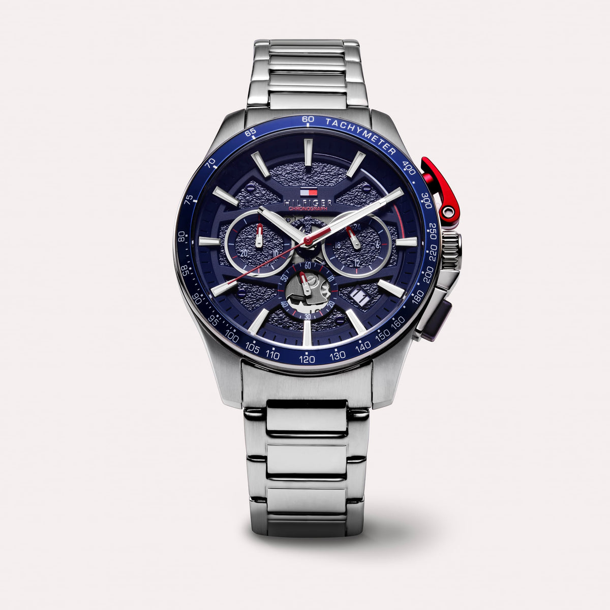 Tommy Hilfiger Men's Bank Blue Dial Bracelet Watch 1792261 — view 4