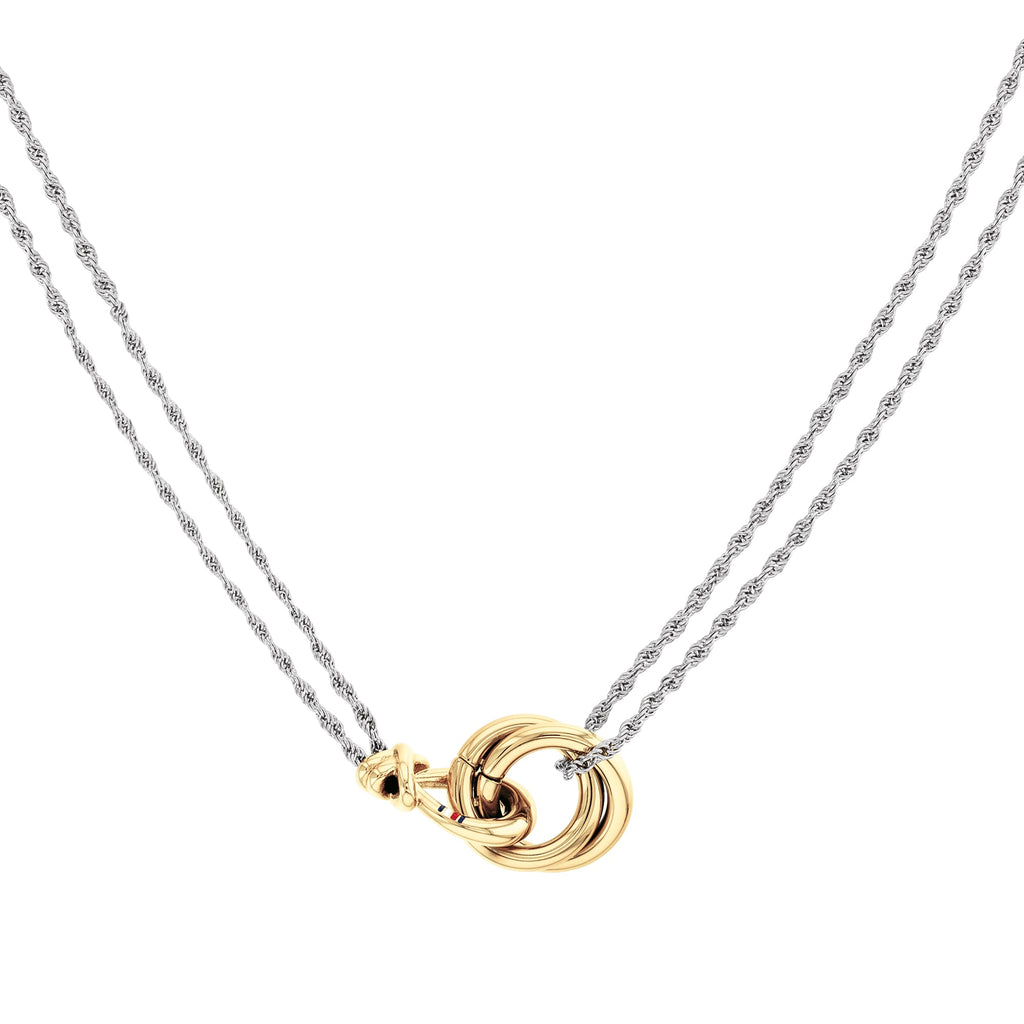 Tommy Hilfiger Two-Tone Nautical Knot Necklace 2780989 — view 2