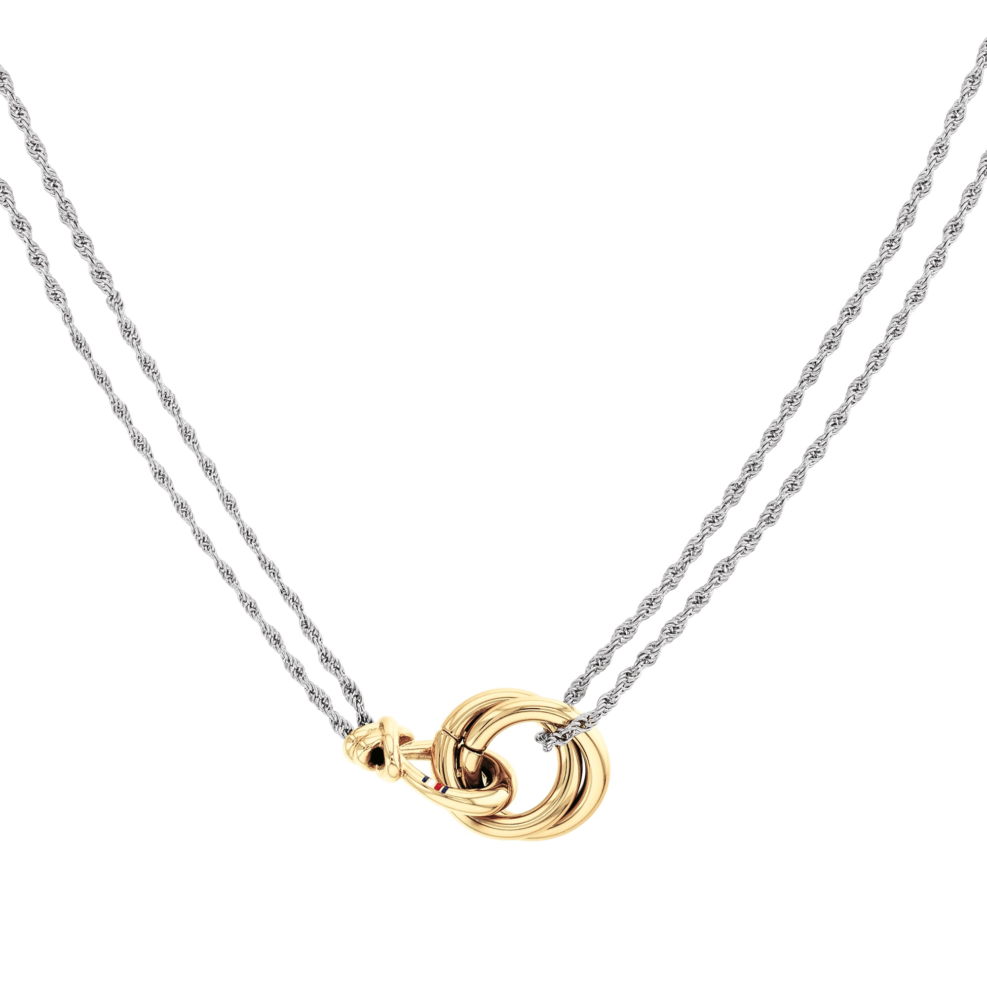 Tommy Hilfiger Two-Tone Nautical Knot Necklace 2780989 — view 2
