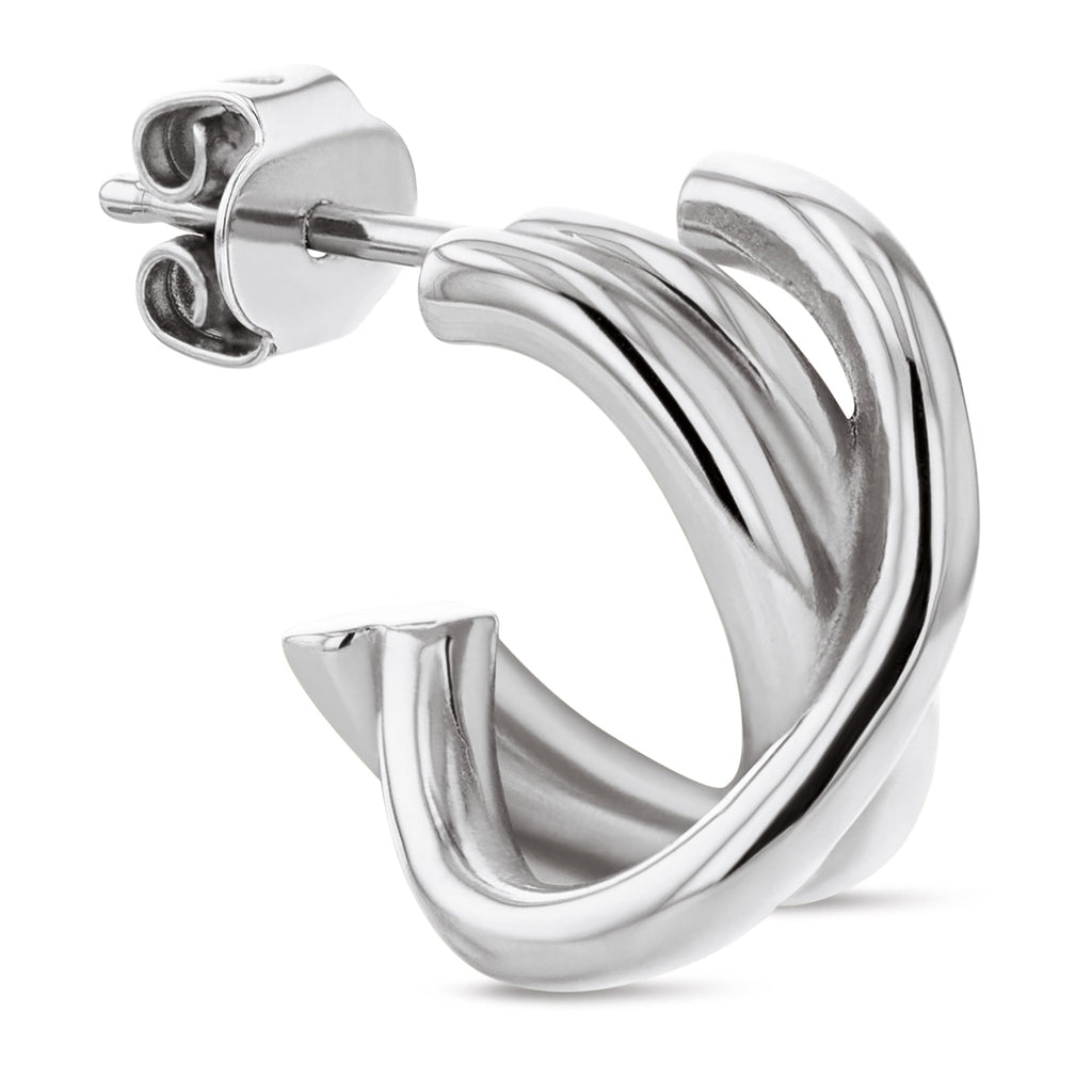 Tommy Hilfiger Steel Nautical Knot Earrings 2780992 — view 2