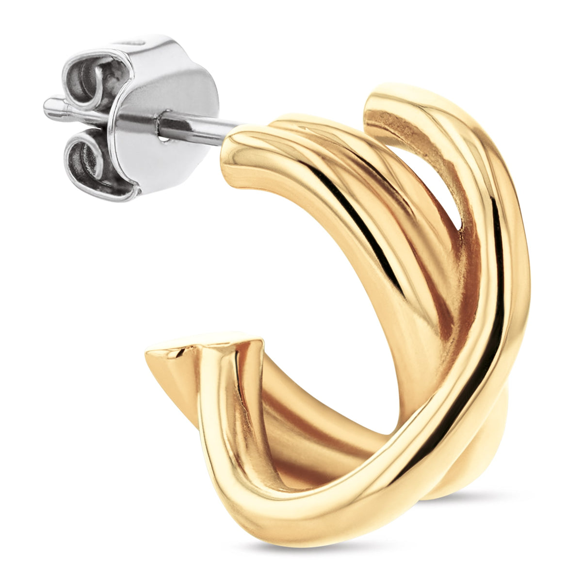 Tommy Hilfiger Gold Plated Nautical Knot Earrings 2780993 — view 2