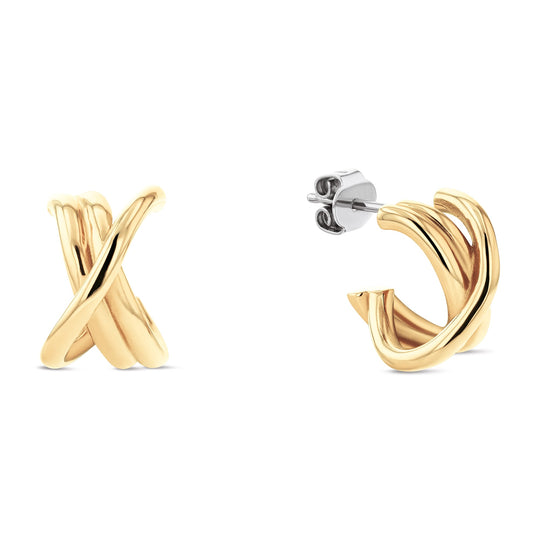 Tommy Hilfiger Gold Plated Nautical Knot Earrings 2780993