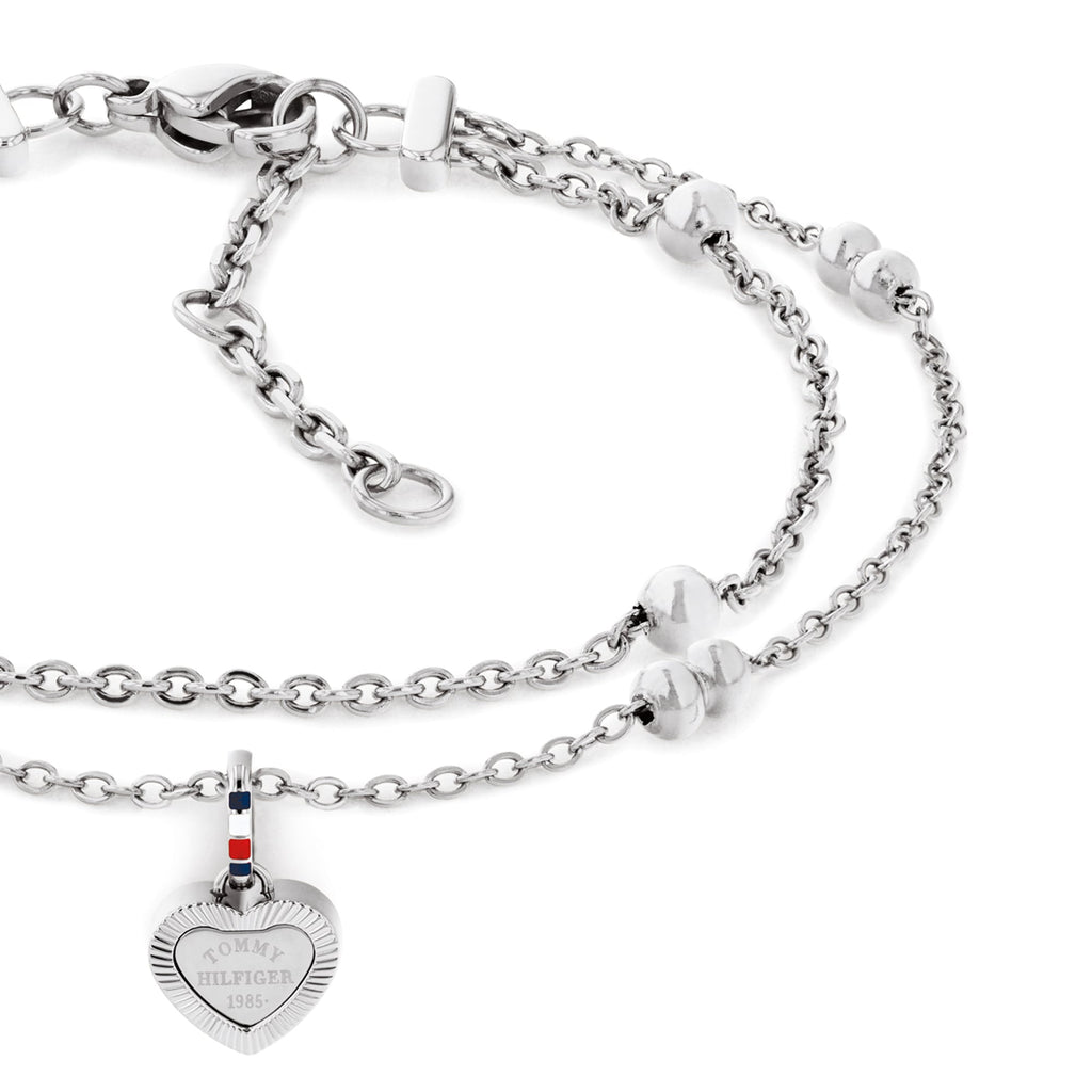 Tommy Hilfiger Layered Heart Drop Bracelet — view 2