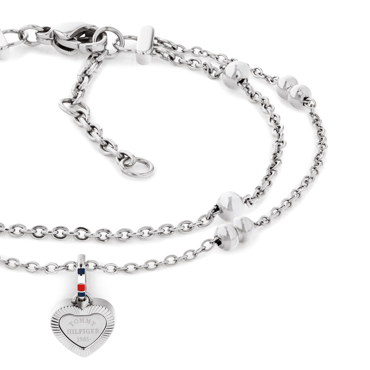 Tommy Hilfiger Layered Heart Drop Bracelet — view 2