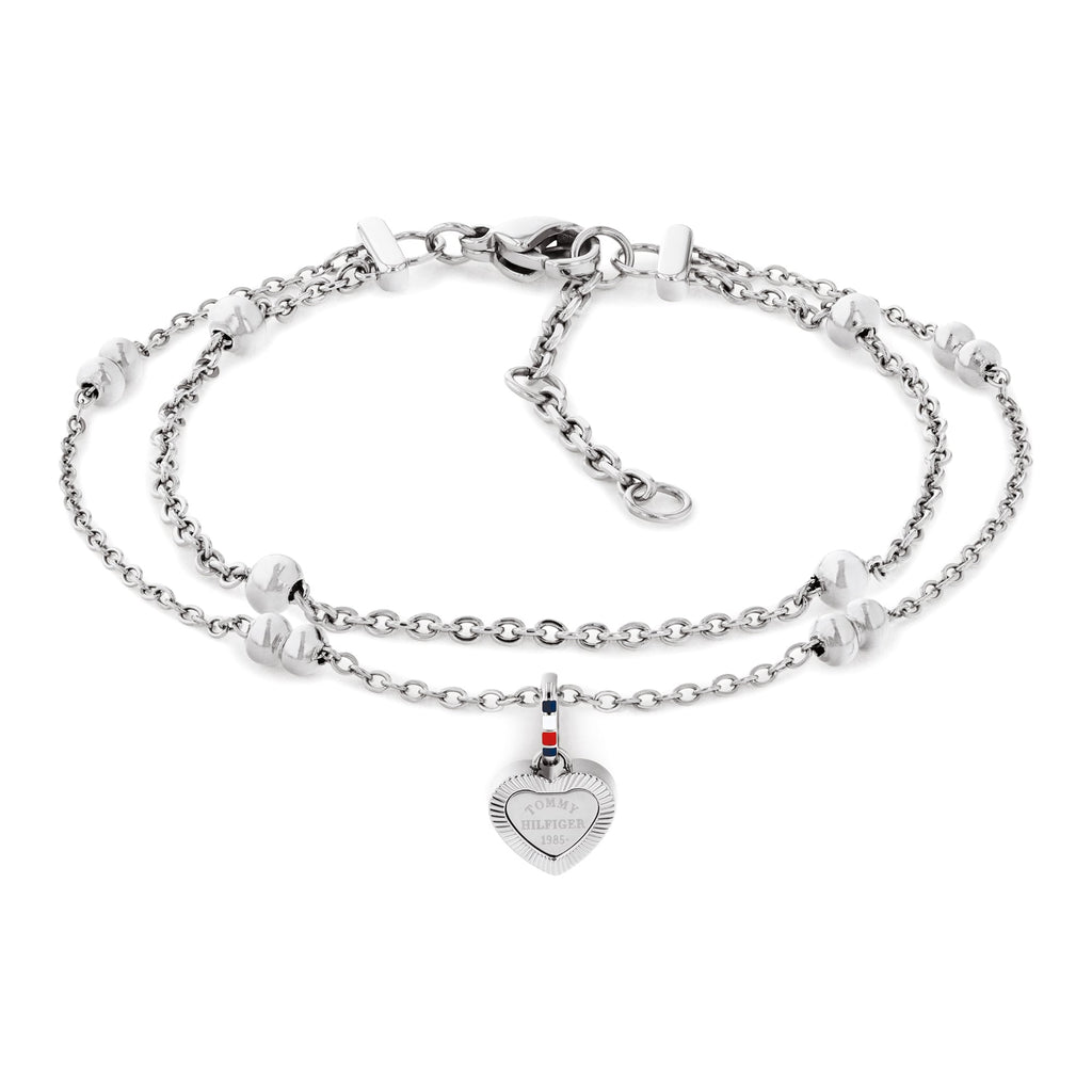 Tommy Hilfiger Layered Heart Drop Bracelet