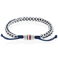 Tommy Hilfiger Braided Stainless Steel & Blue Nylon Bracelet 2790511