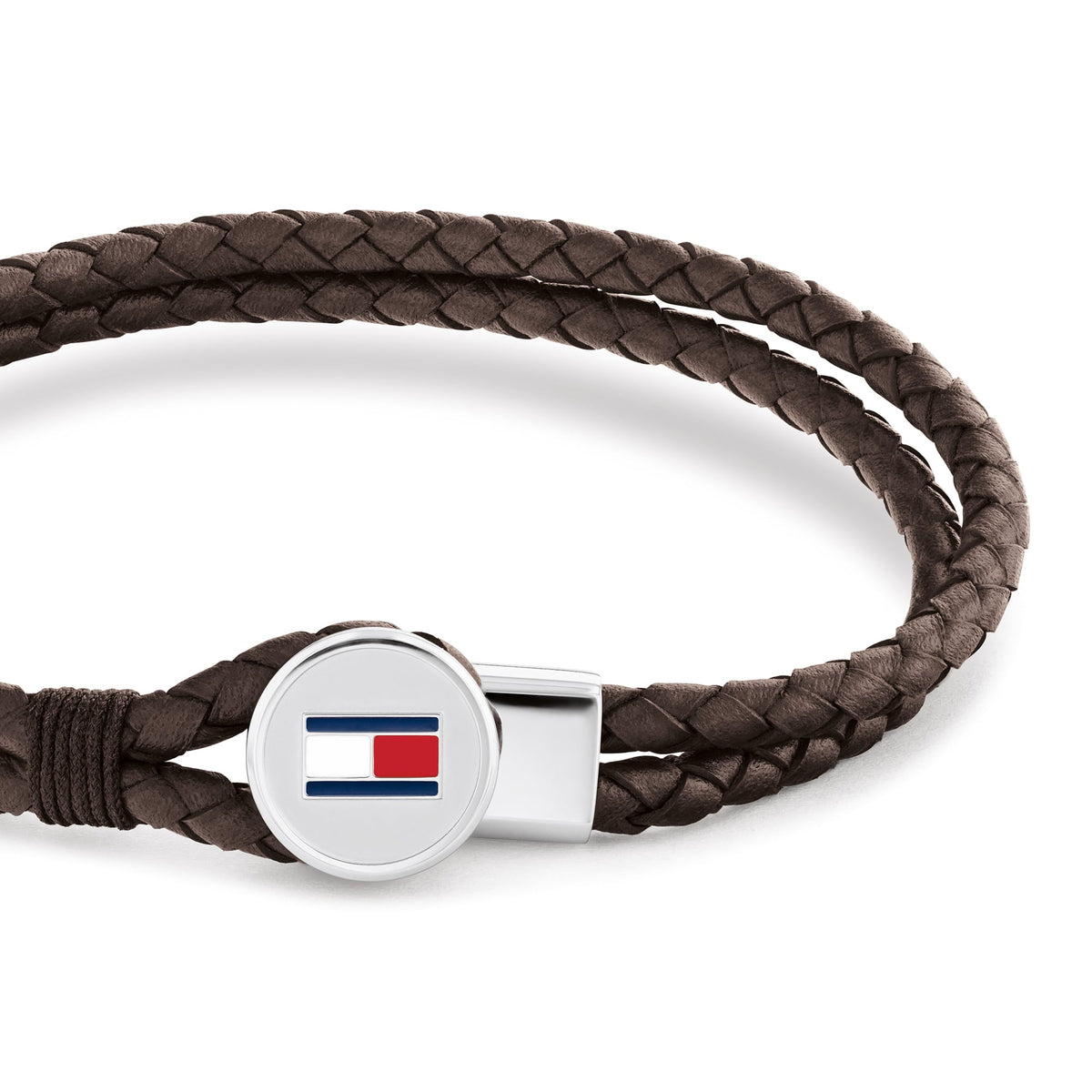 Tommy Hilfiger Mens Brown Bruce Leather Bracelet 2790655 * — view 3