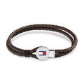 Tommy Hilfiger Mens Brown Bruce Leather Bracelet 2790655 *