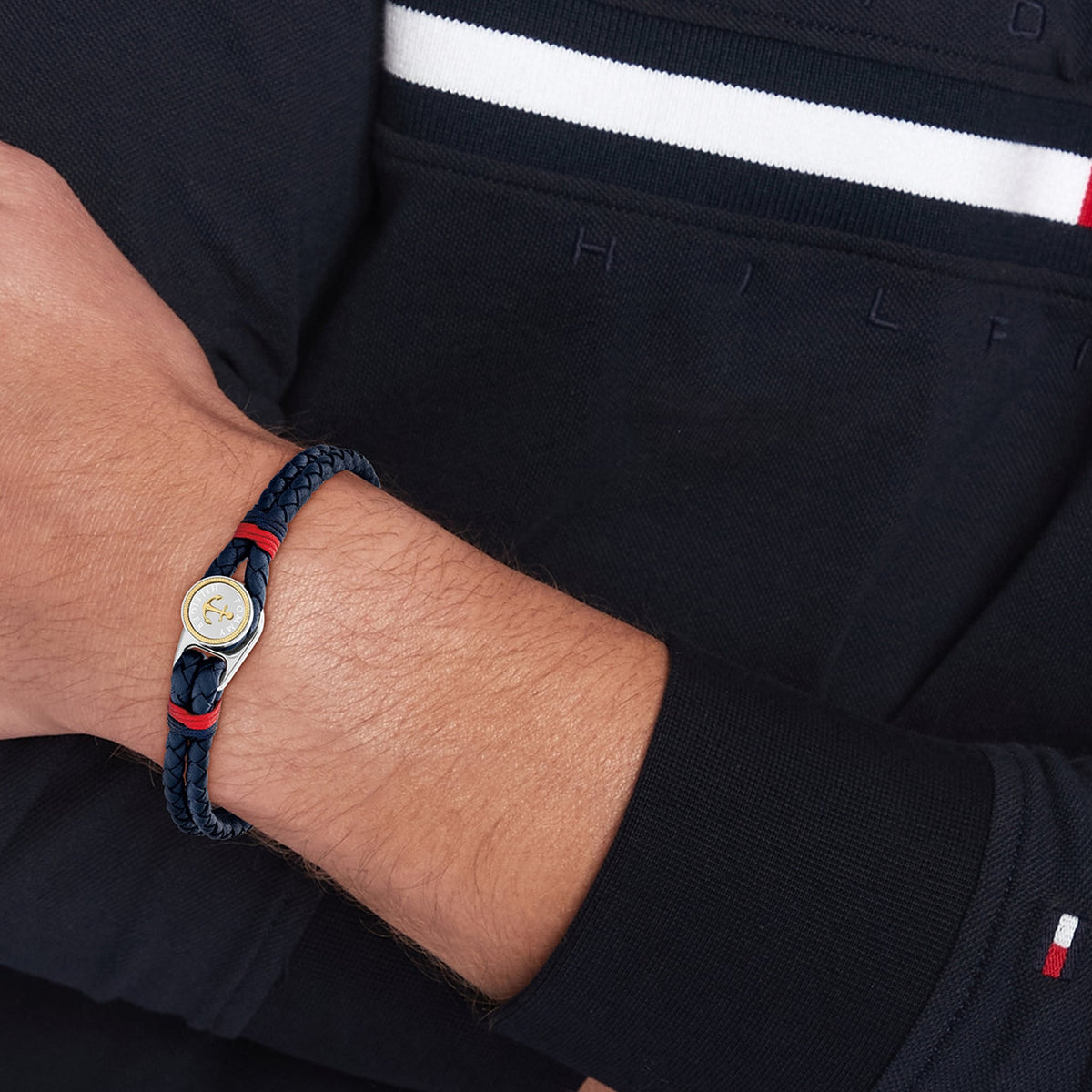 Tommy Hilfiger Nautical Leather Bracelet — view 5