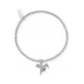 ChloBo charm bracelet featuring a detailed silver hummingbird pendant. Delicate and stylish jewelry design.