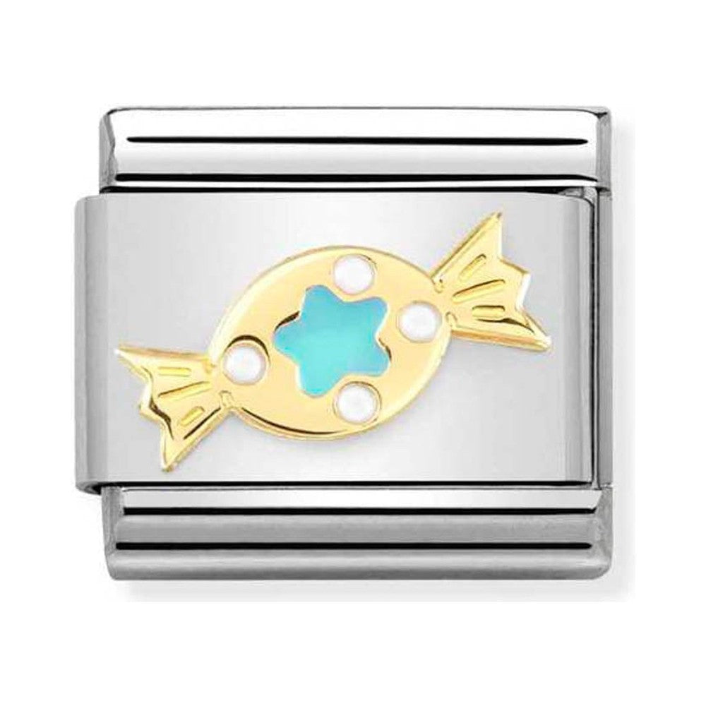 Nomination Composable Gold Turquoise Sweet Charm *