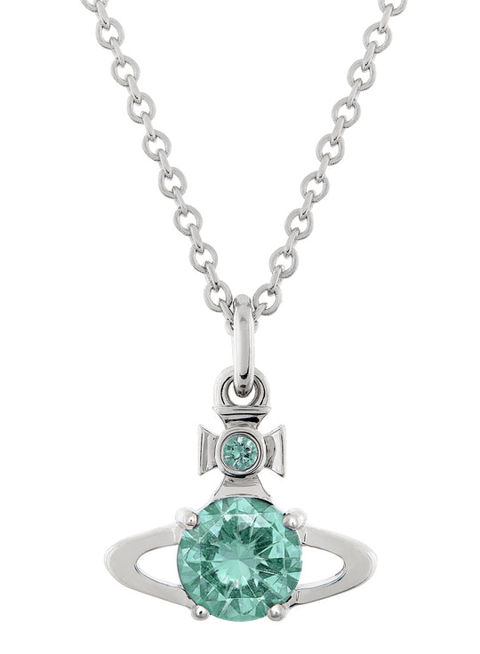Light Turquoise CZ Necklace 63020095-02P655-