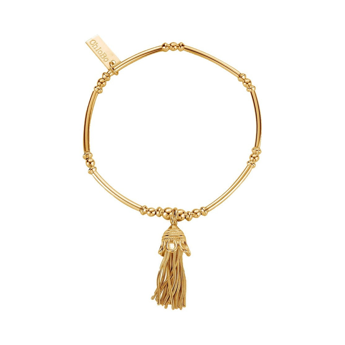 ChloBo Gold Didi Tassel Bracelet Sterling Silver Gold Plated GBMN339