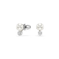 Swarovski Matrix Crystal Pearl Stud Earring