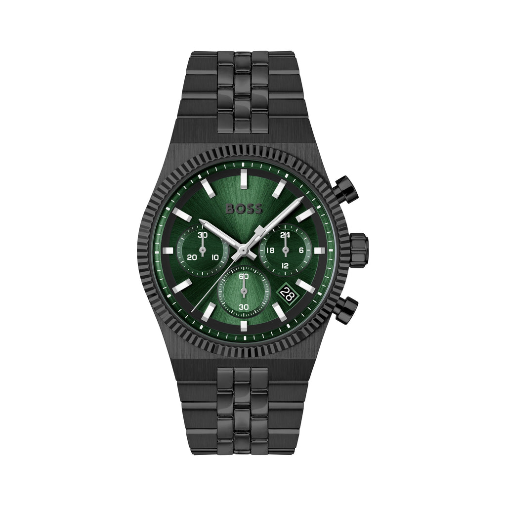 BOSS Mens Candor Prime Green Dial Bracelet Watch