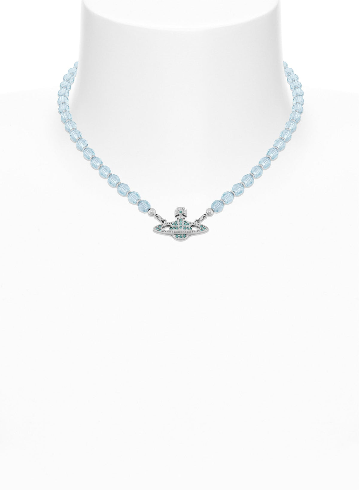 Vivienne Westwood Messaline Aqua Bohemica Crystal Choker — view 2