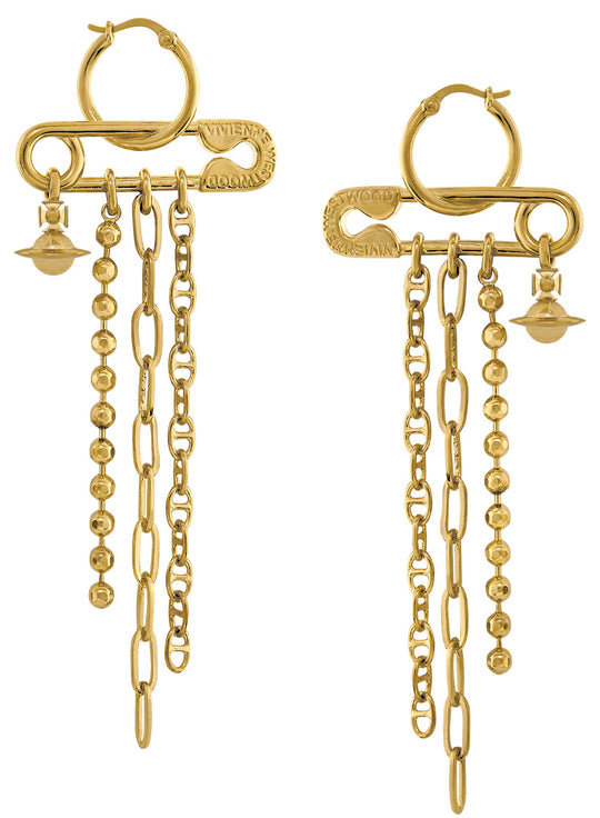 Vivienne Westwood Ginetta Hoop Earring- 6202017A-02R001-