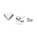 Kit Heath Love Silver Heart Stud Earrings 40532RP