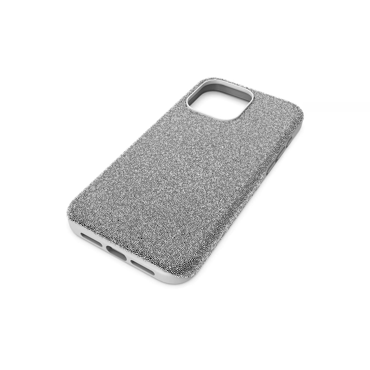 The Swarovski High iPhone 15 Pro Max Silver Case, a crystal-studded plastic case from Swarovski, OD’s Jewellers, St Helens