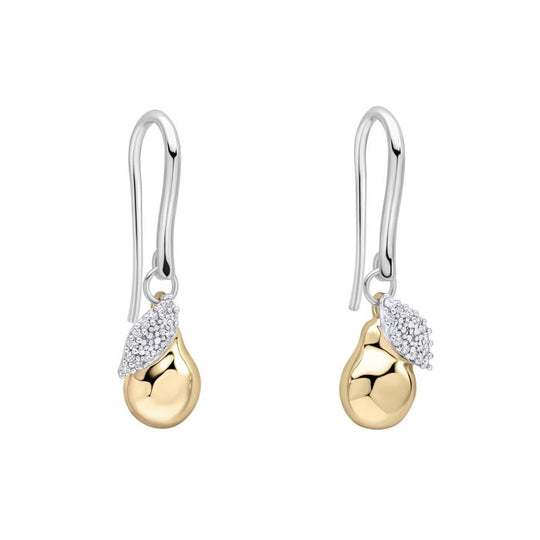 Laura Ashley Gold Plated Pear Drop Earrings