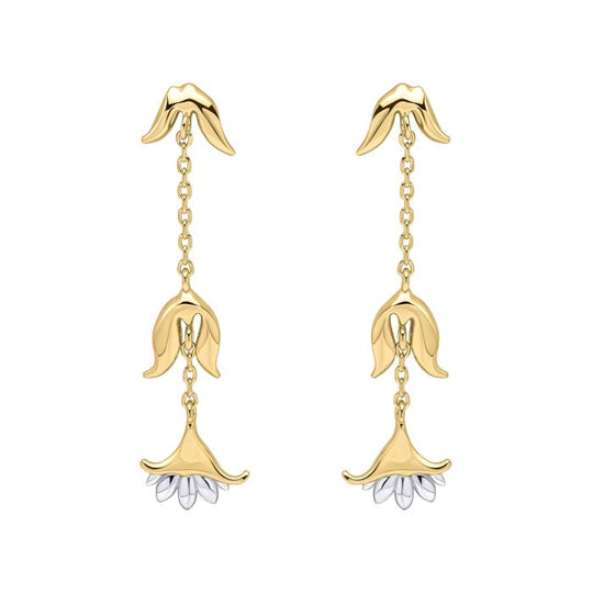 Laura Ashley Camelot Drop Earrings Gold Plated