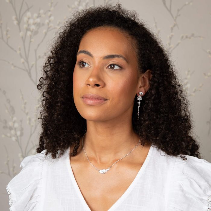 Laura Ashley Wild Meadow Necklace Silver Plated by Laura Ashley