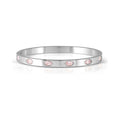 Nomination Pretty Bangles 6 Pink Oval CZ in Stainless Steel