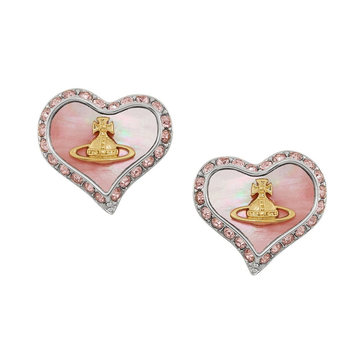 Vivienne Westwood Petra Pink MOP Earrings 62010074-02P659-